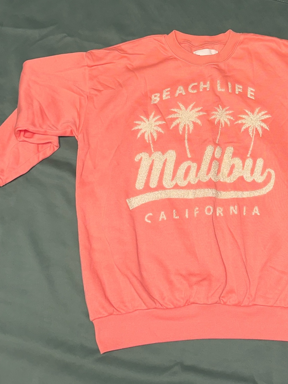 No Boundaries Coral Pullover Sweatshirt